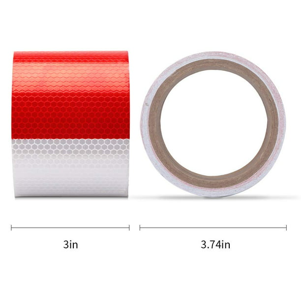 3 Colors Self-Adhesive Roll Reflective Safety Warn Caution Conspicuity Tape